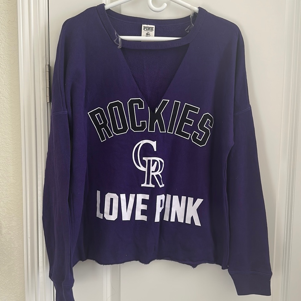 PINK VICTORIA’S SECRET Colorado Rockies sweater